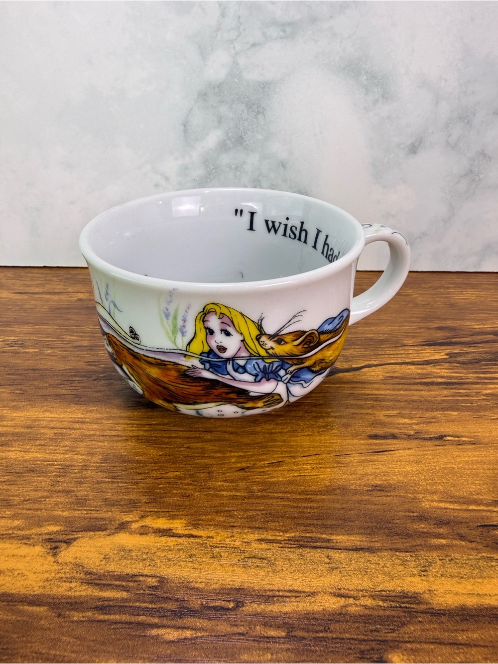 Paul Cardew Alice in Wonderland Cafe Teacup Mug Quote Tea Cup 2009